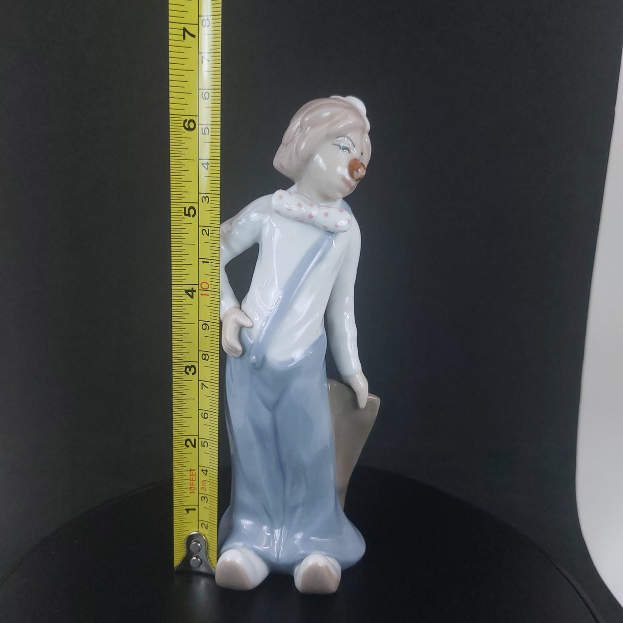 Casades Clown with Bag Porcelain Figurine  Collectible from Spain, 6 Inches4