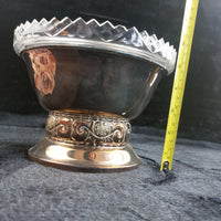 Thumbnail for Silverplate Pedestal Bowl Cut Worn 8