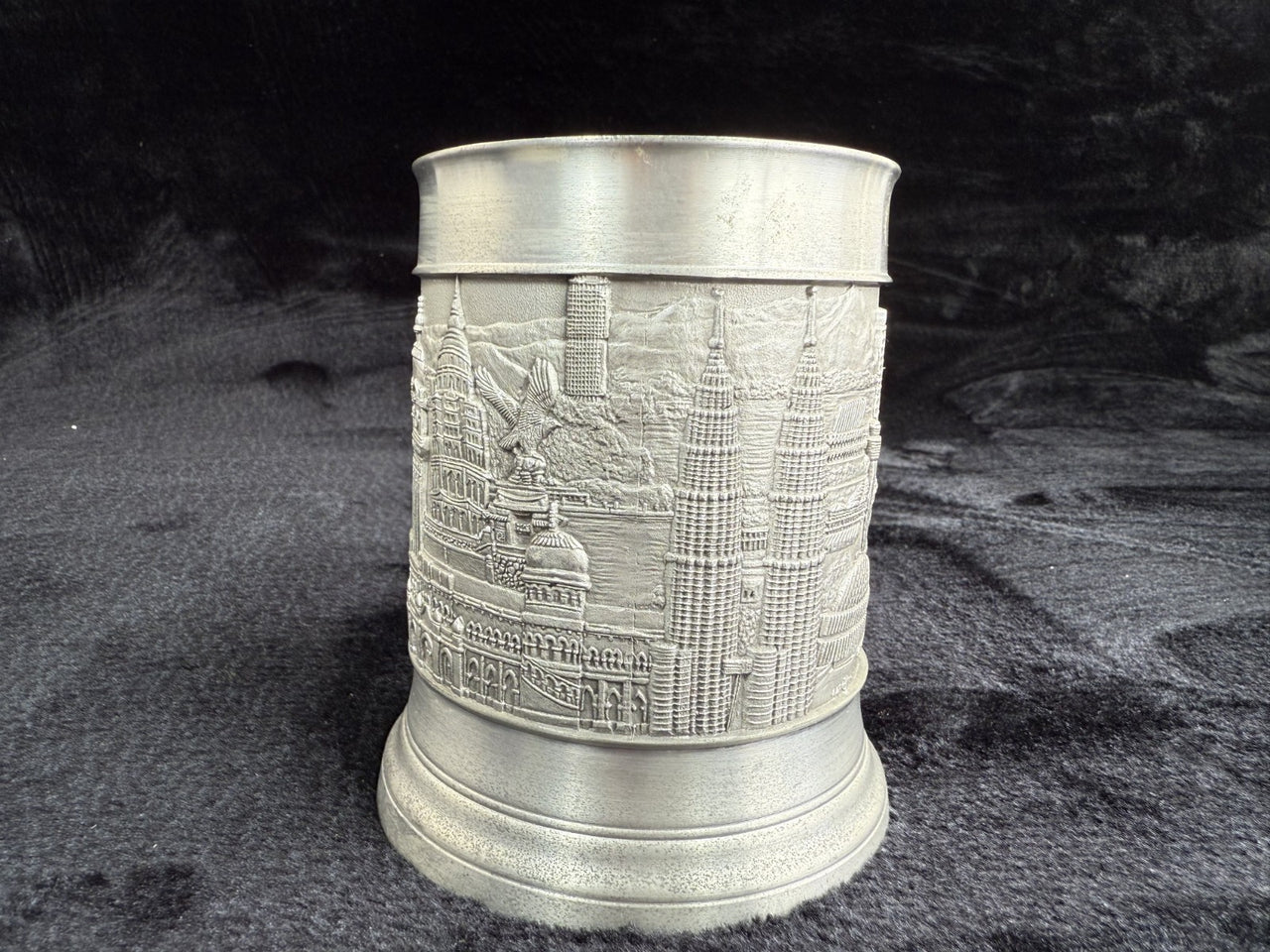Royal Malaysian Selangor Landmarks Pewter Tankard / Mug with certificate Repro10