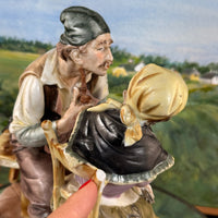 Thumbnail for Fuji Figure Porcelain Couple Scene Large Figurine 9.5in display decor bookshelf13