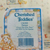 Thumbnail for 1995 Cherished Teddies Boxed Gift Violet Bloom Blessings 156280 Bear Flowers23