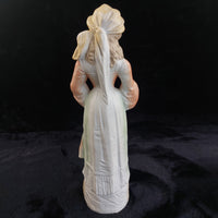 Thumbnail for Antique 15in German Bisque Figurine Lady Mandolin Musician Hand Painted Gilt9