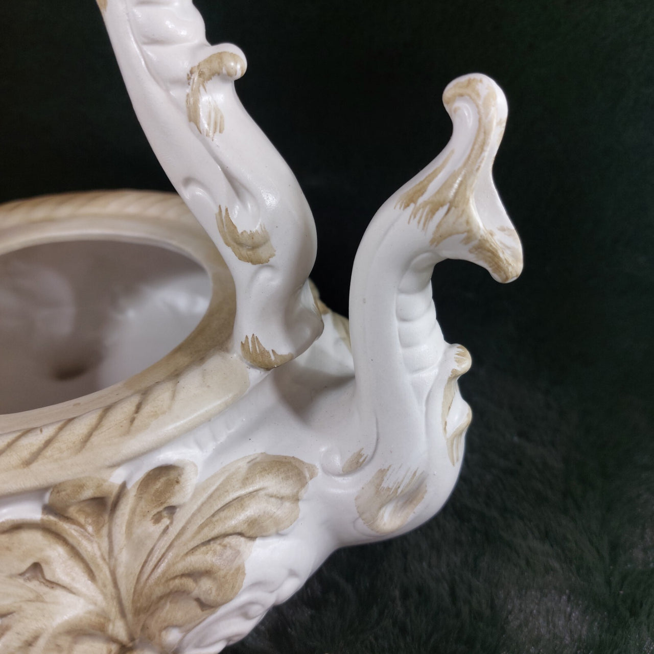 Rare Capodimonte Italian Porcelain Teapot – Floral Rococo Style Tea Pot gift9