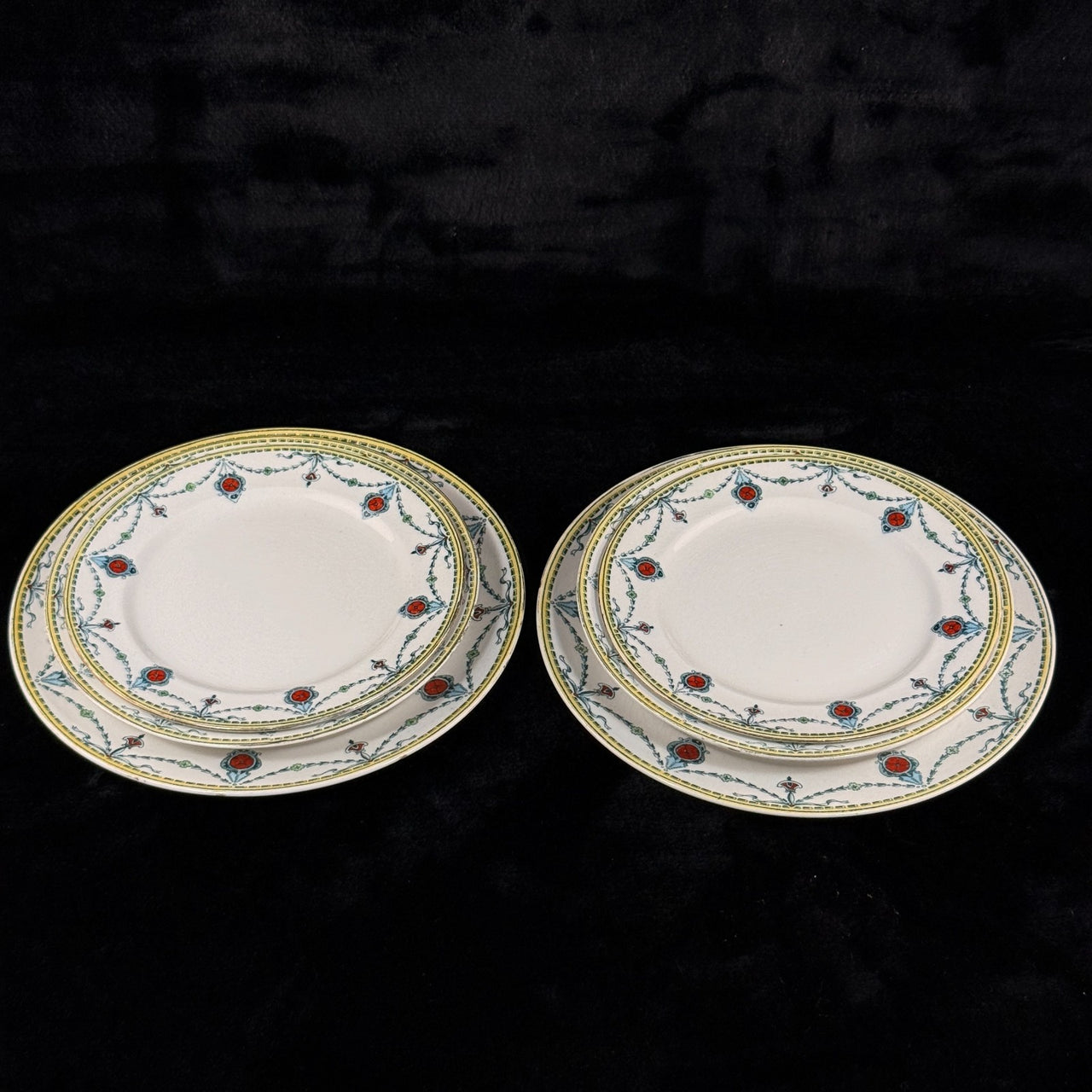 Lot of 4 Antique/Vintage Devon Ware (S. F. & Co.) "CECIL" 1204 plates Dishes11