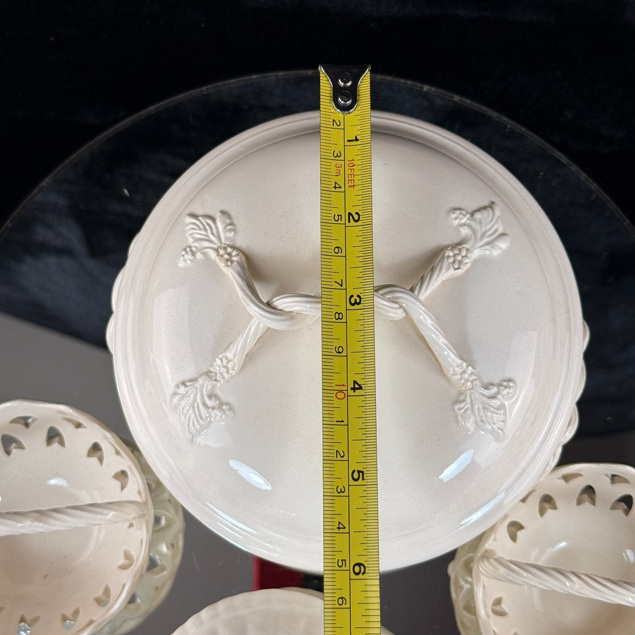Royal Creamware Elegant "Occasions" Fine China Serving Set Porcelain Bowl Set4