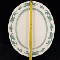 Thumbnail for Royal England Cauldon Green Dragon Serving Set x6 – Vintage Ironstone China14