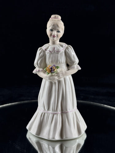Coalport The Bridesmaid Bone China Figurine Hand Decorated England 6in0