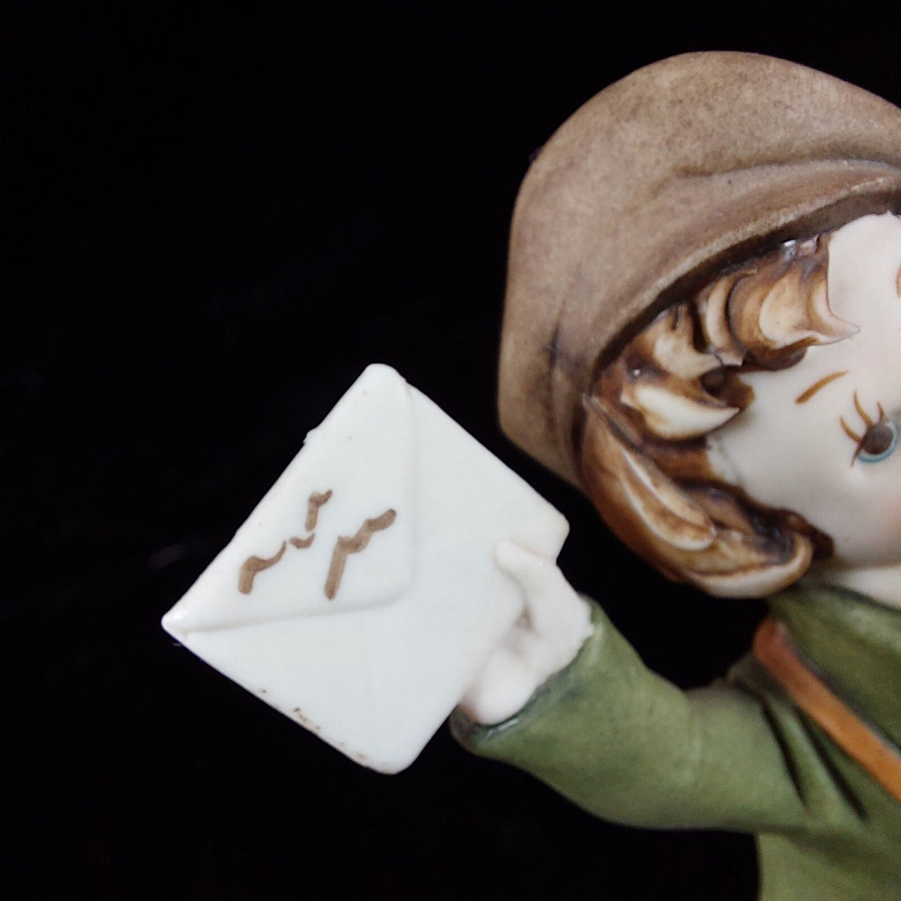 Young with Postman Letter Capodimonte Porcelain Figurine by G. Pezzato see pics6