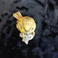 Thumbnail for Mauri Yellow Bird Hammer Figurine Porcelain Hand Painted Collectible 5