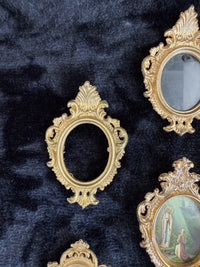 Thumbnail for Victorian-Style Miniature Gold Color Plastic Frames Set of 7 Frame Set deco wall9