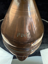 Thumbnail for Reproduction Antique British Pint Measure Copper Marks Verification jug Vintage20