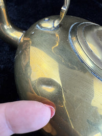 Thumbnail for Antique Scottsh 19th century Brass Kettle/Teapot with Wooden Handle see pictures9