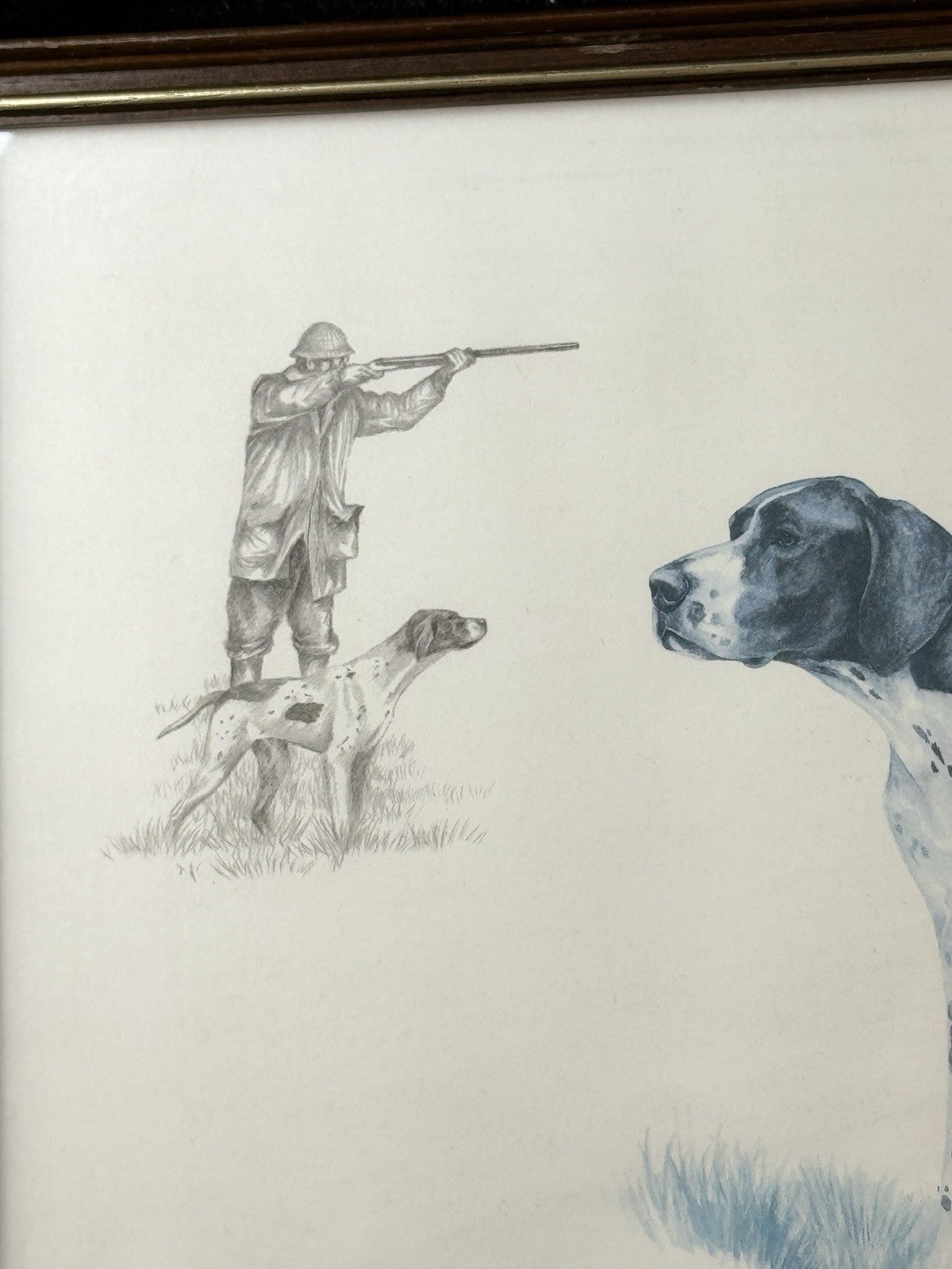 Nigel Hemming Hunting Dogs Pointer Print – Framed English Sporting Dog Art4