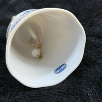 Thumbnail for Japanese Porcelain Peacock Bell – Gilded Floral Blue Gold Trim Vintage Japan2