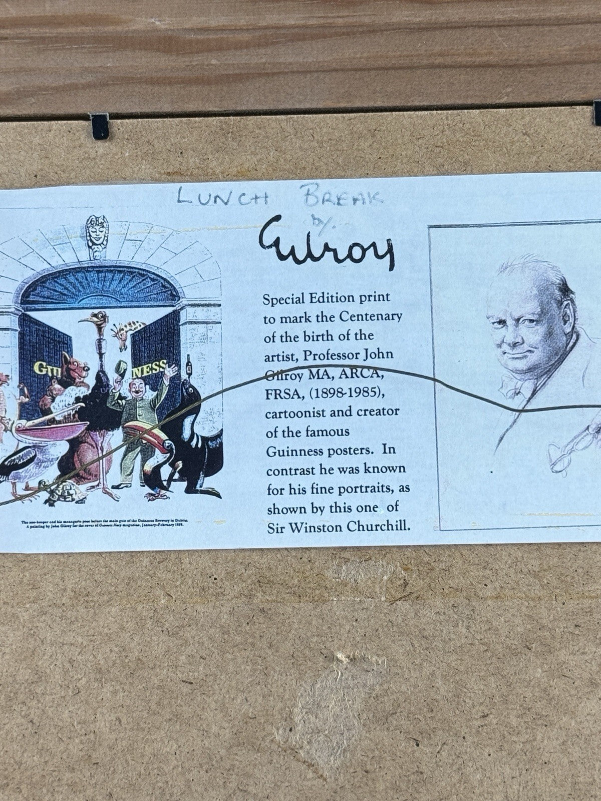 Gilroy Lunch Break Hunting Humour Print Framed John Guinness Art 1712” 9