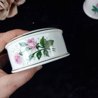 Thumbnail for Staffordshire Crown Set Porcelain of 2 Small Canister & Trinket Box Fine China9