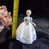 Thumbnail for SBL Regal House Girl Good Figurine Blue Dress Porcelain  Collectible 5