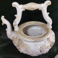 Thumbnail for Rare Capodimonte Porcelain Italian Teapot – Floral Rococo Style Tea Pot gift10