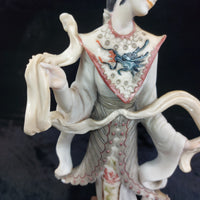 Thumbnail for Capodimonte E. Belcari 40cm Geisha Figurine 1988 Goddess Style decor  see pics7