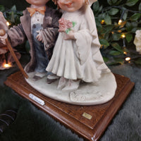 Thumbnail for Vintage 1982 Giuseppe Armani Florence Italy Bride and Groom Figurine Statue.19