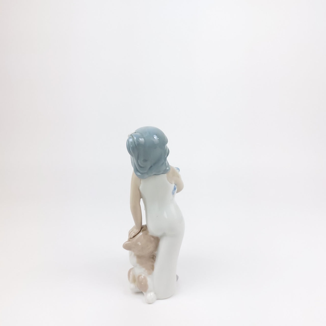 Casades & Girl Dog Porcelain Figurine Spanish Handcrafted Floral Art 8.5" Spain.9