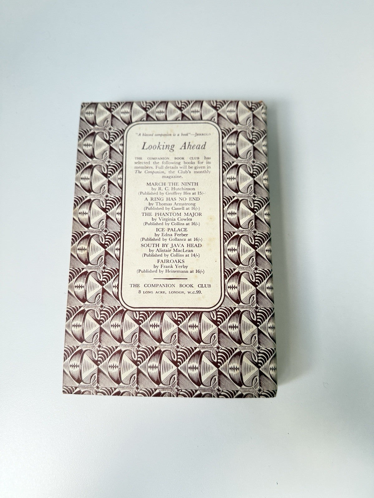 Companion Book Club Set of 8 Hardbacks Patterned Dust Jackets Ice Palace Rock9