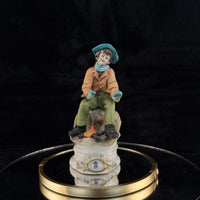 Thumbnail for Rare Napoleon Capodimonte Figurine Boy by Giacomo Campfire Porcelain Italy gift1