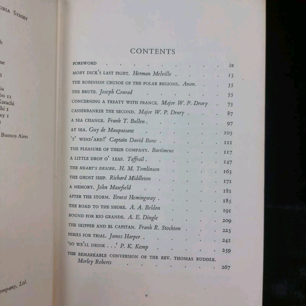 First Edition A Hundred Years of Sea Stories Cassell Hardcover  1955 5
