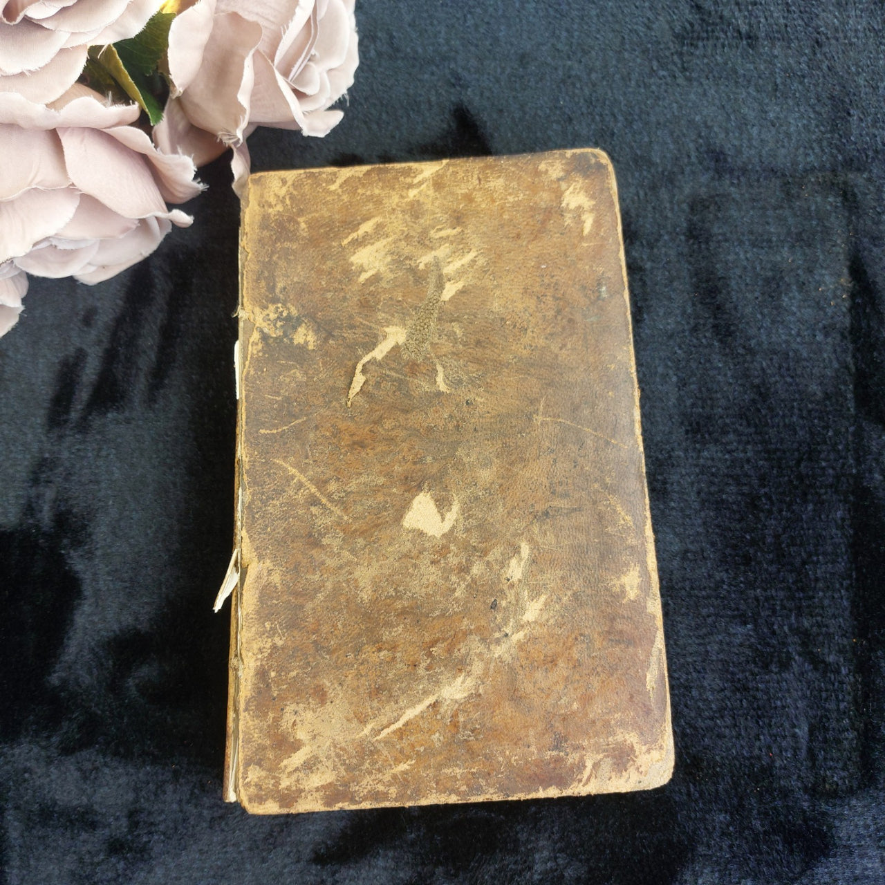 Iliad Homer Greek 1800s Leather Bound Volume II Worn Antique Book1