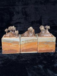 Thumbnail for Studio Landscape Pottery Lidded Boxes Set – Handmade Ceramic Art Storage Jars8