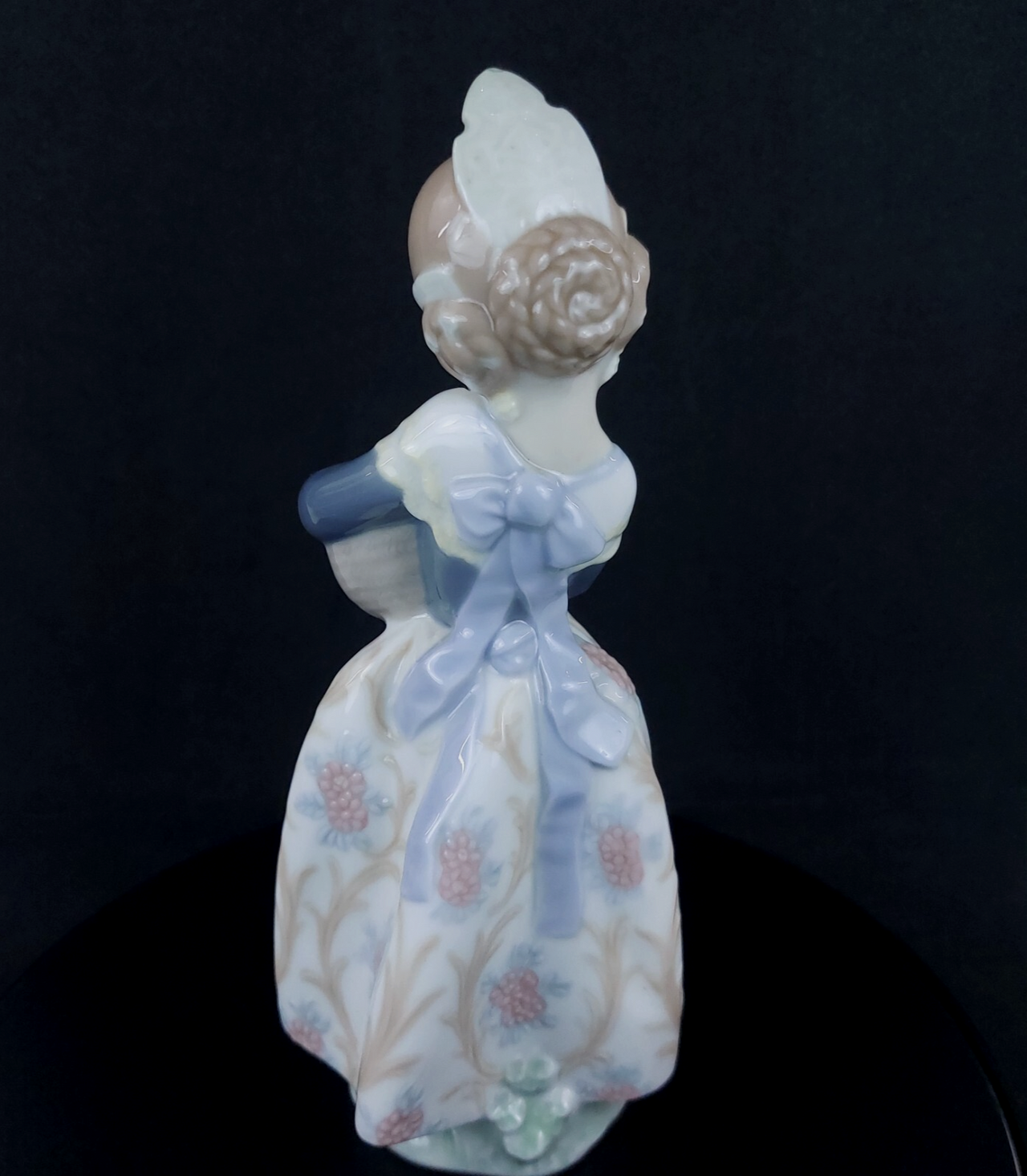 Rare NAO by Lladró Spanish Porcelain Girl with Basket Figurine Handmade Spain6