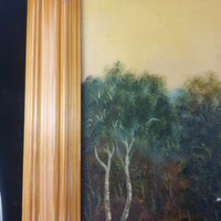 Thumbnail for Original Oil on Canvas River Painting – Signed by E. Walker, Landscape See Pics11