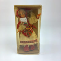 Thumbnail for Vintage European Eastern Folk Doll in Traditional Dress with Embroidered Details2