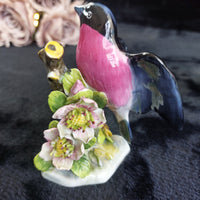 Thumbnail for Royal Adderley Bullfinch Floral Figurines Lot – Chips Acceptable England Bone Ch17