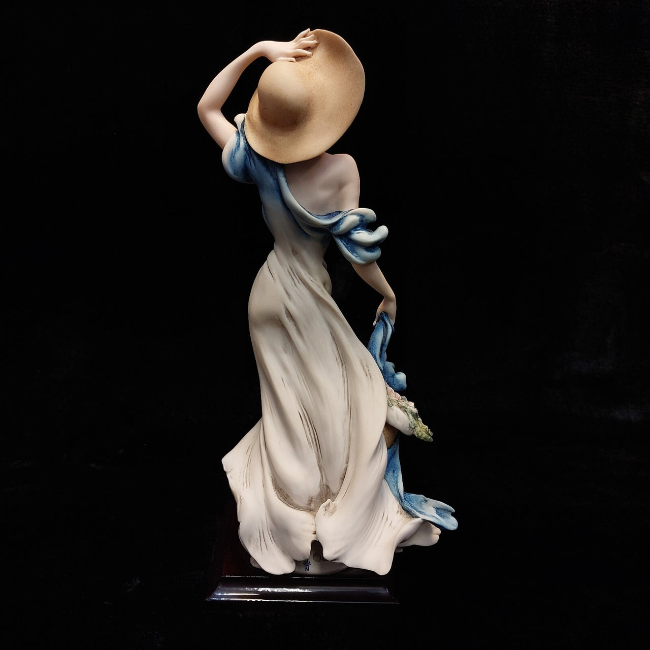 Florence Armani Joy Figurine Of The Year Blue Dress w Box gift 2002 Porcelain16