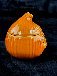 Thumbnail for Carlton Ware Head Onion Crying Face Preserve/Jam Pot with Lid - 'ONIONS' - 17656