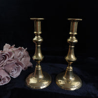 Thumbnail for Elegant Design Antique Solid Brass Pair 9.5" Tapered Candlestick Holders 1
