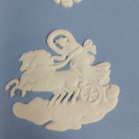 Thumbnail for Wedgwood Blue Elegant Jasperware & Collectible Trinket Box/Lidded Dish British d3