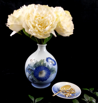 Thumbnail for Royal Copenhagen Porcelain 1963 - 69Dish and Vase, Luxury Gift Floral Designs.0