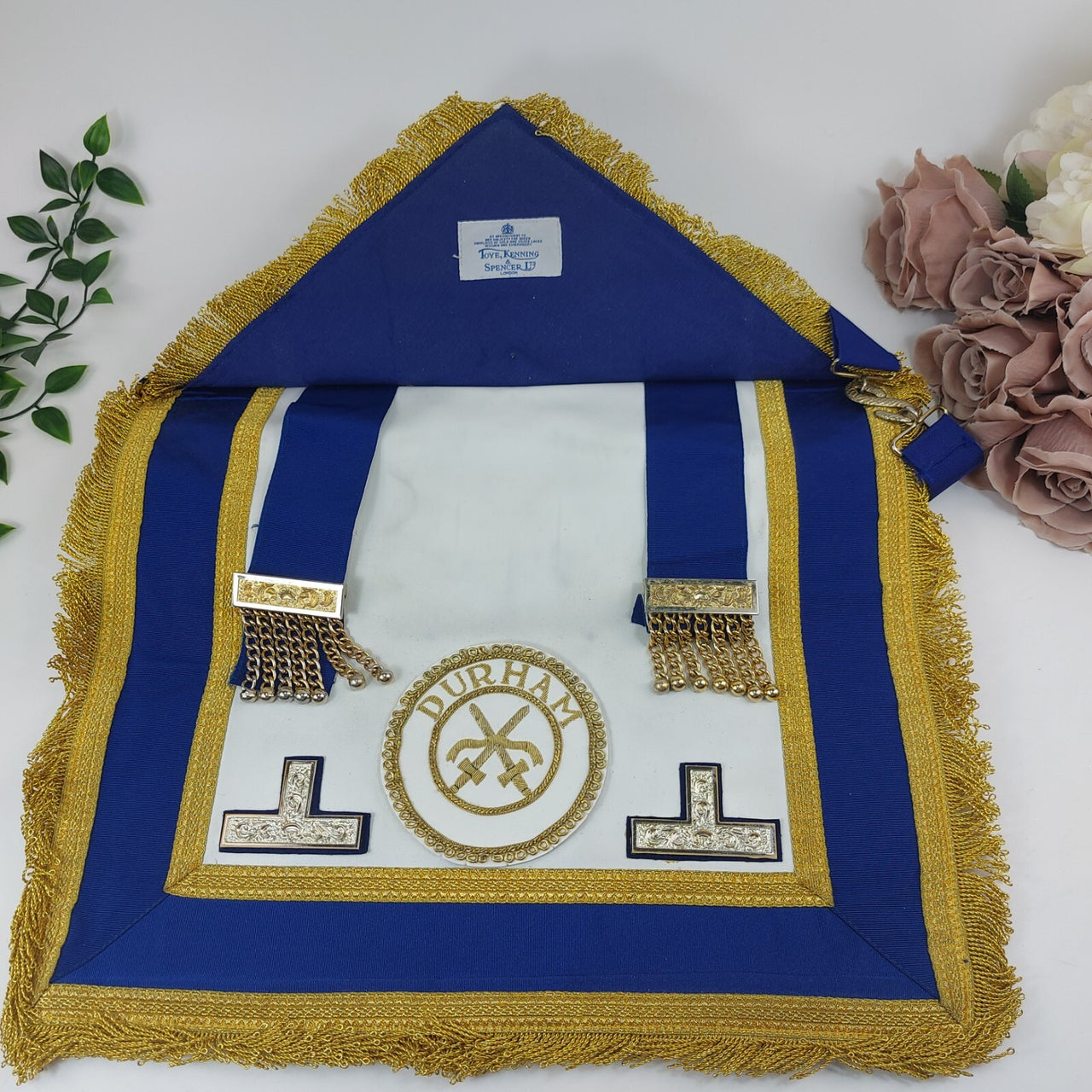 Vintage Durham Masonic Apron and Collar Set by Toye, Kenning & Spencer Ltd8