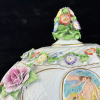 Thumbnail for Antique HandPainted Royal KPM Bavaria Porcelain Table Lamp with Floral Motif7