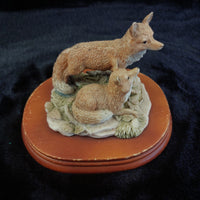 Thumbnail for Regency Arts Fine Foxes Figurine decor Woodland Scene – 265g 4