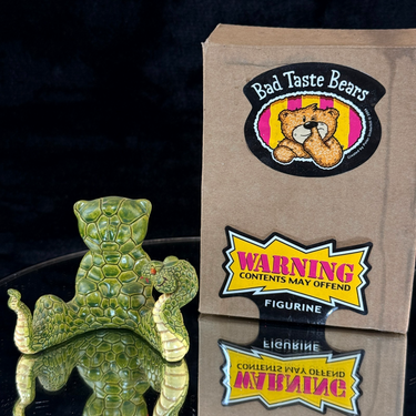 RARE Bad Taste Bear SNAKE SKIN Figurine Retired Collector's Item Humour Naughty0