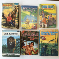 Thumbnail for Vintage Adventure Boy's Stories Book Set 20th Century Classics tarzan lion advan4