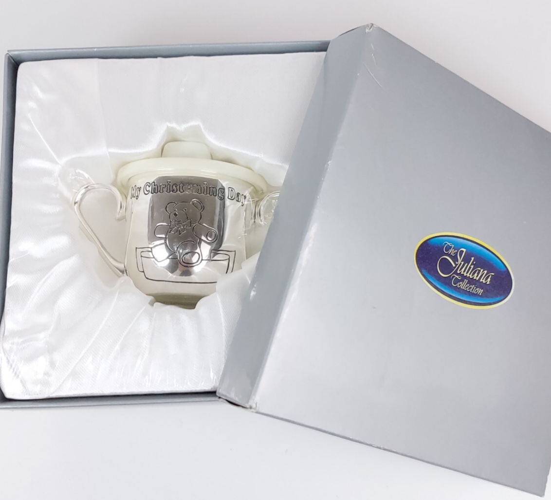 My Christening Day Cup Juliana  -Gift BoxCollectionPorcelain Teddy Bear Keepsake0