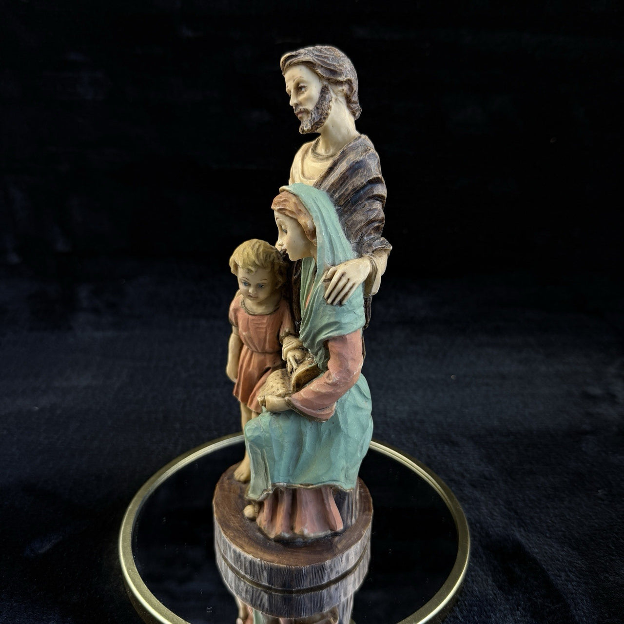 1989 Hand Painted Italian "Holy Family" Figurine by Exclusive Designs Signed -8