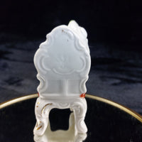 Thumbnail for Antique Girl Porcelain with Dog Figurine Seated Chair 3.5 in gift United Kingdom5