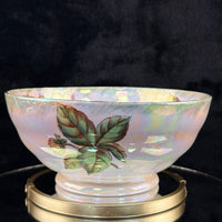 Thumbnail for Maling Dahlia Lustre large Bowl Pink Floral England 20cm HandPainted gift11