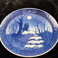 Thumbnail for Royal Copenhagen 1972-1974 Christmas Plates Set of 3 Blue Collectibles Porcelain16