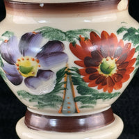 Thumbnail for Milk Bohemian Glass Antique Vase 12” Floral Victorian Urn Form decor see pics9